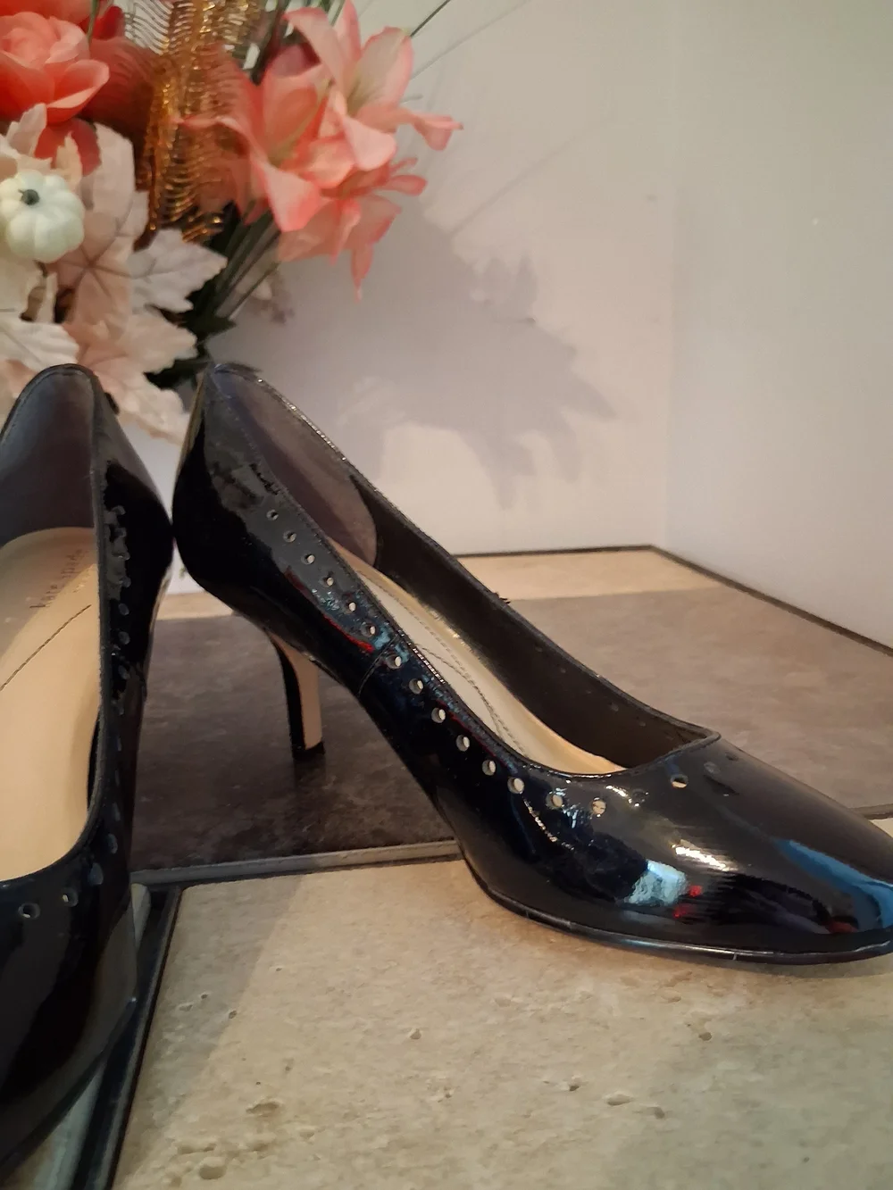 kate spade Black Patent Leather Pumps